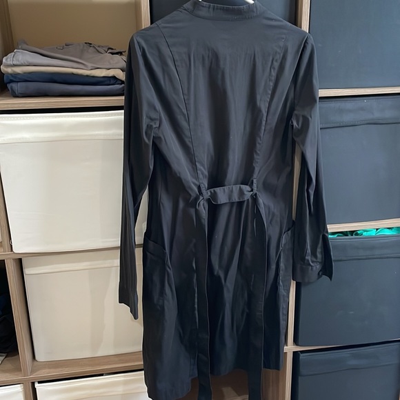 Black Tahari Size 4 Button Up Dress with Pockets - Picture 2 of 4